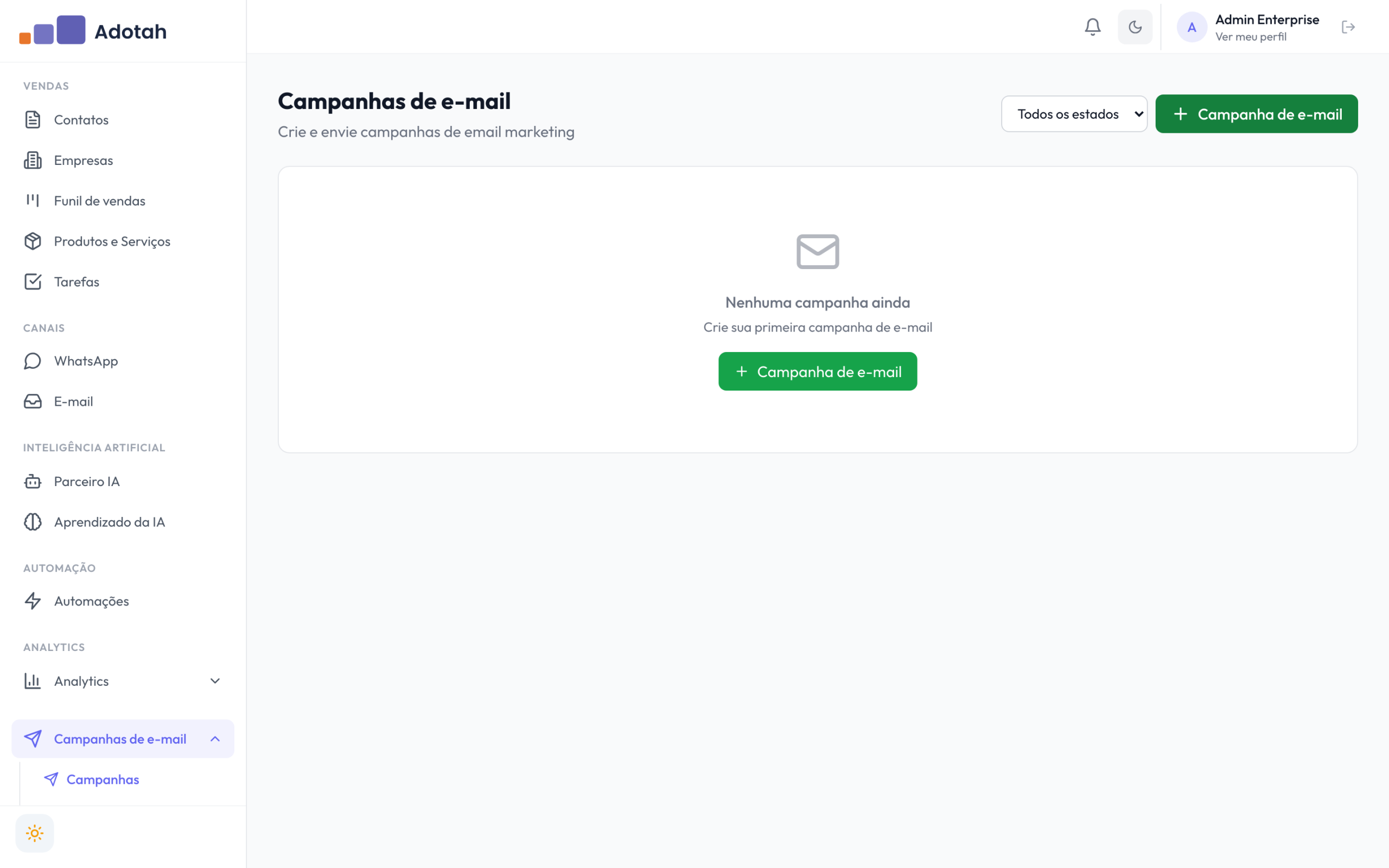 email campanhas lista